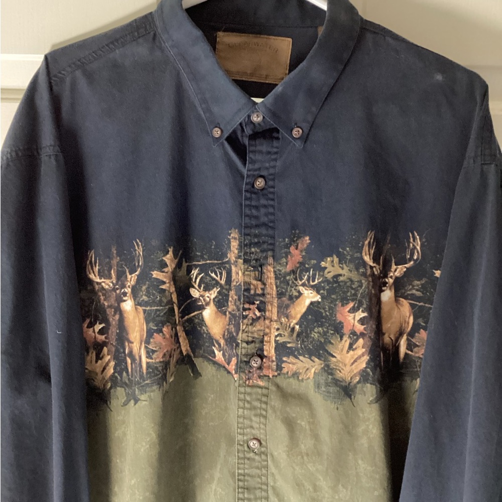 Vintage Men’s Clearwater Outfitters Long Sleeved Buttoned Down Shirt (XXL)